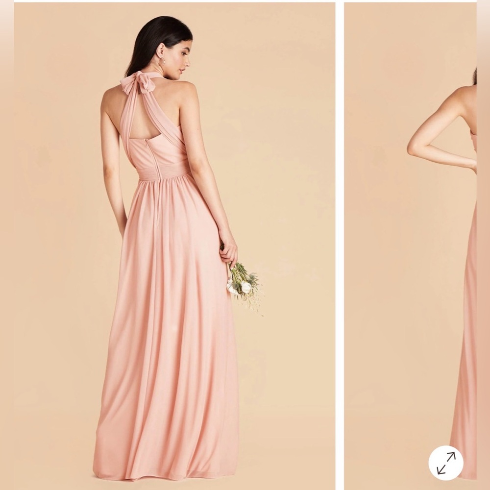 Birdy Grey NWT blush Grace Convertible maxi formal dress strapless large I48 - Picture 5 of 15